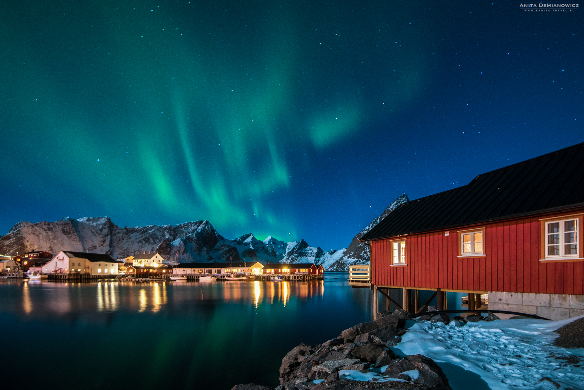 Zorza polarna w Norwegii